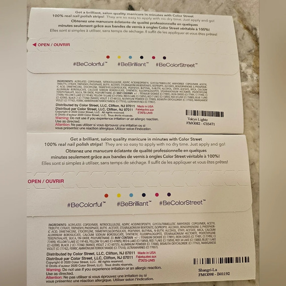 Color Street Nail Polish Strips-2 set bundle-Tokyo Lights & Shangri-La - Picture 4 of 4